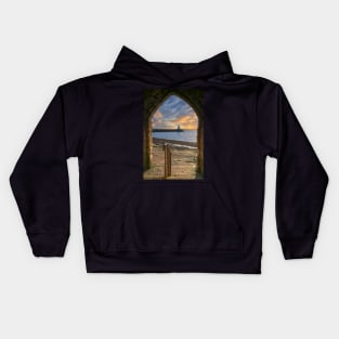 Hartlepool Pier and Lighthouse from Sandwell Gate Kids Hoodie